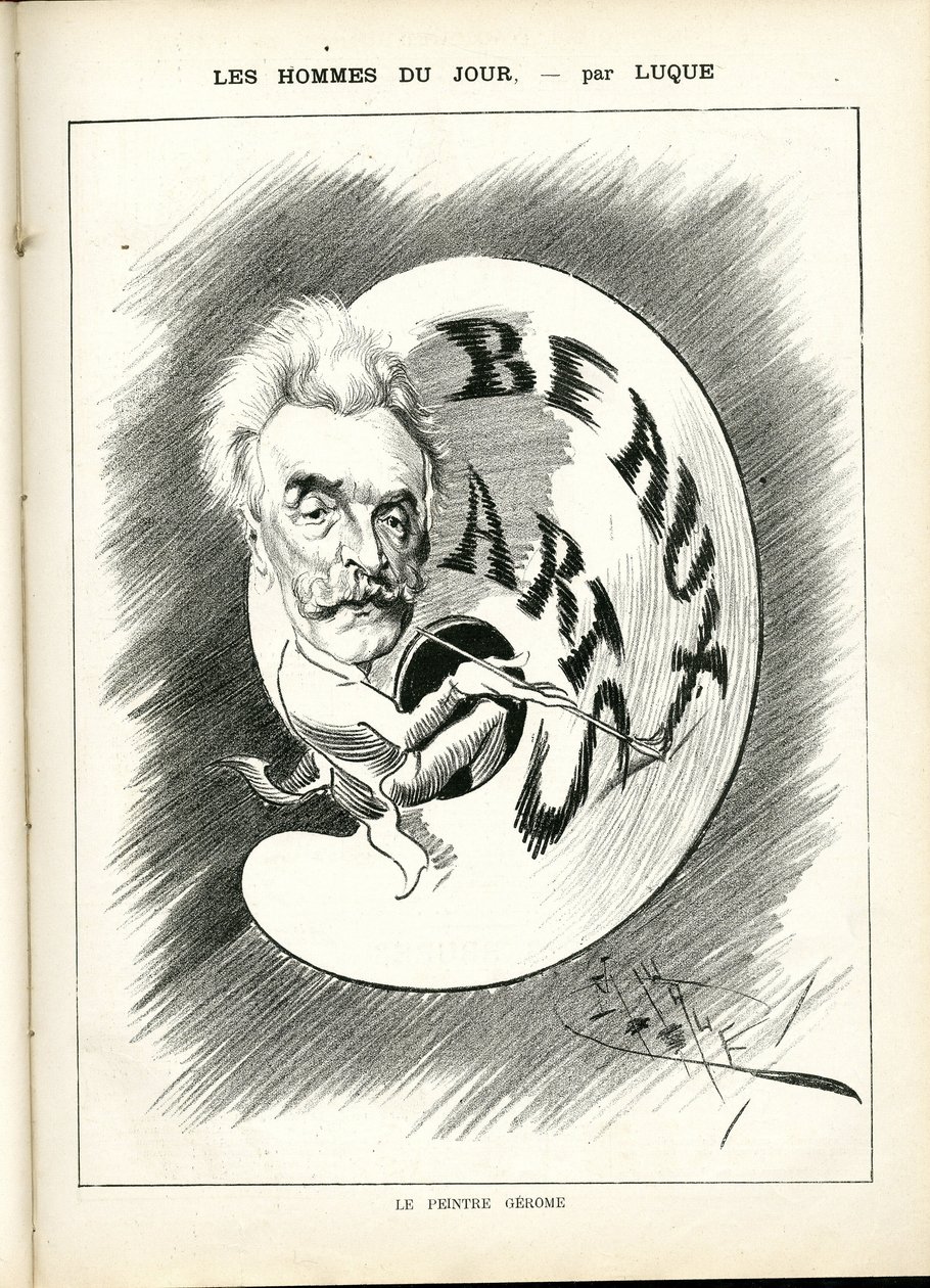 Manuel Luquen (1854-1919) kuvitus elokuvassa La Caricature (1880) tekijältä Manuel Luque