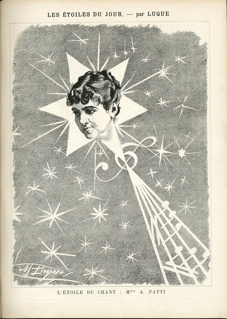 Manuel Luquen (1854-1919) kuvitus elokuvassa La Caricature (1880) tekijältä Manuel Luque