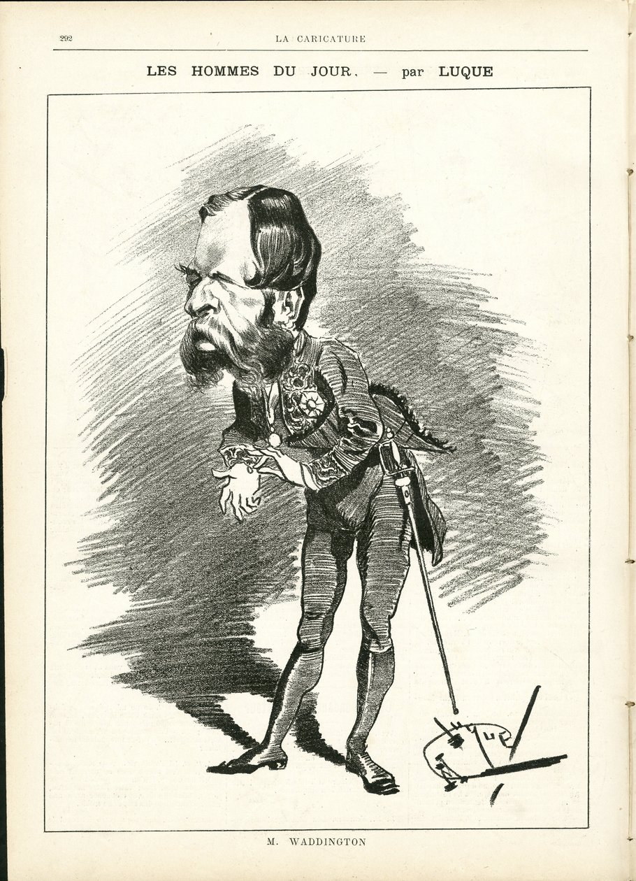 Manuel Luquen (1854-1919) kuvitus elokuvassa La Caricature (1880) tekijältä Manuel Luque