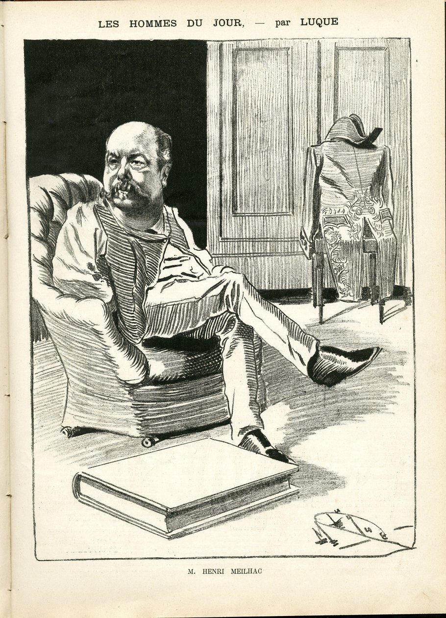 Manuel Luquen (1854-1919) kuvitus elokuvassa La Caricature (1880) tekijältä Manuel Luque