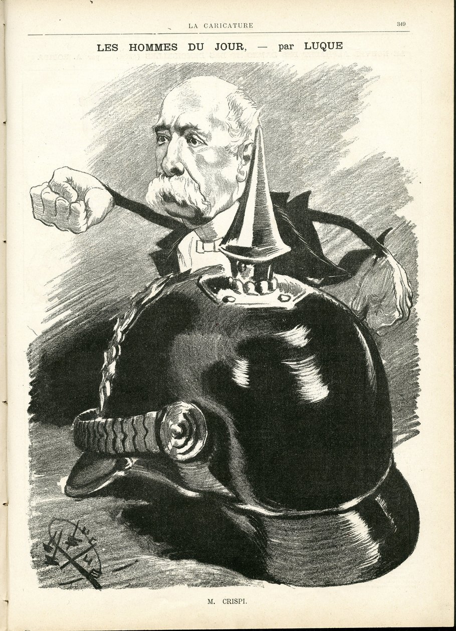 Manuel Luquen (1854-1919) kuvitus elokuvassa La Caricature (1880) tekijältä Manuel Luque