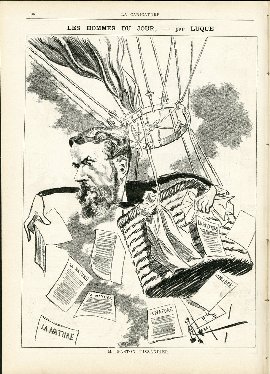 Manuel Luquen (1854-1919) kuvitus elokuvassa La Caricature (1880) tekijältä Manuel Luque
