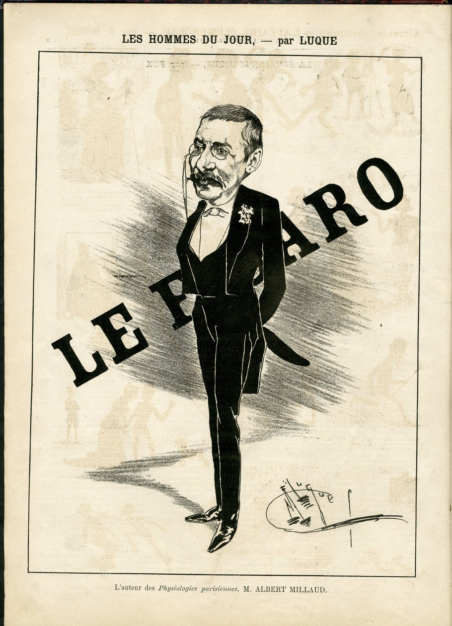 Kuva Manuel Luquesta (1854-1919) elokuvassa La Caricature (1880) tekijältä Manuel Luque