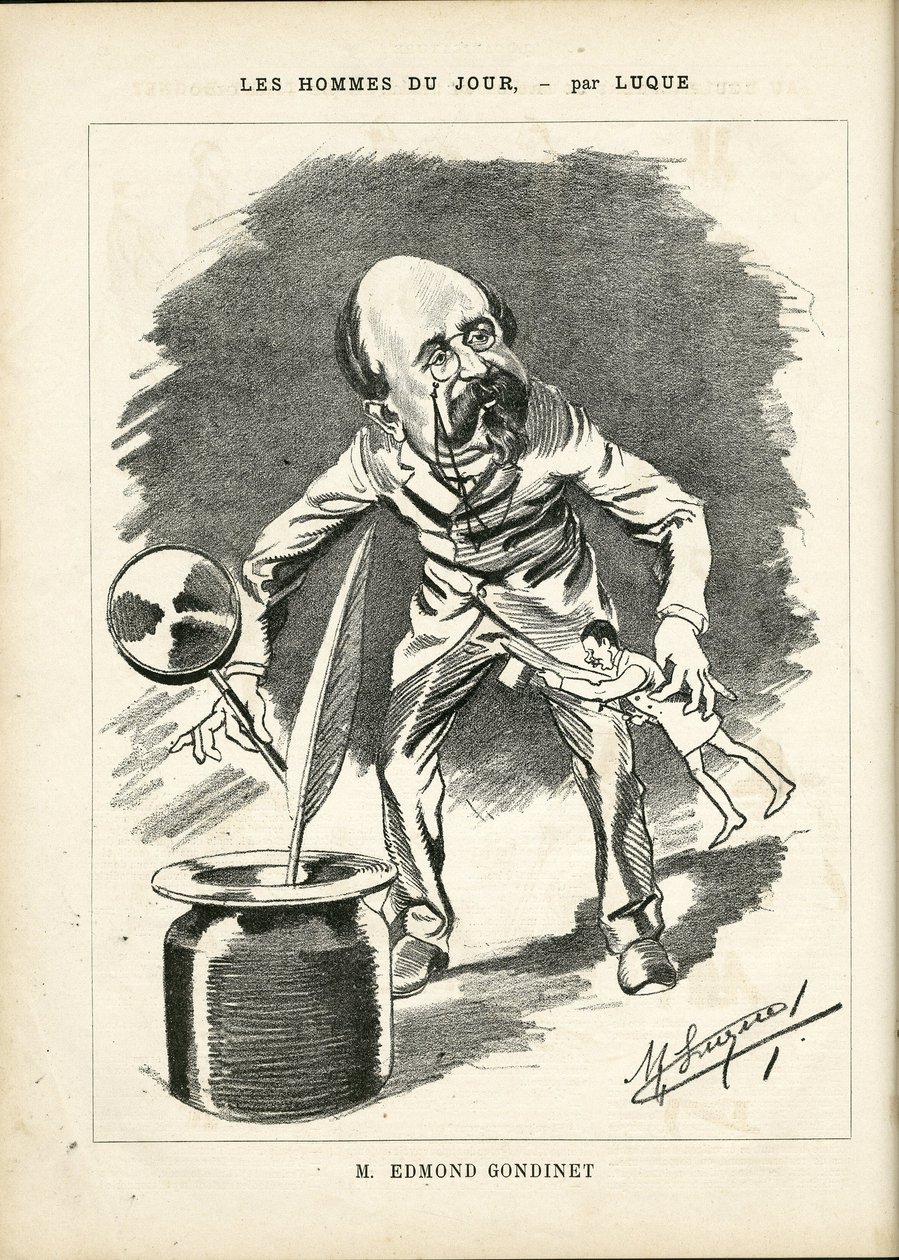 Kuva Manuel Luquesta (1854-1919) elokuvassa La Caricature (1880) tekijältä Manuel Luque
