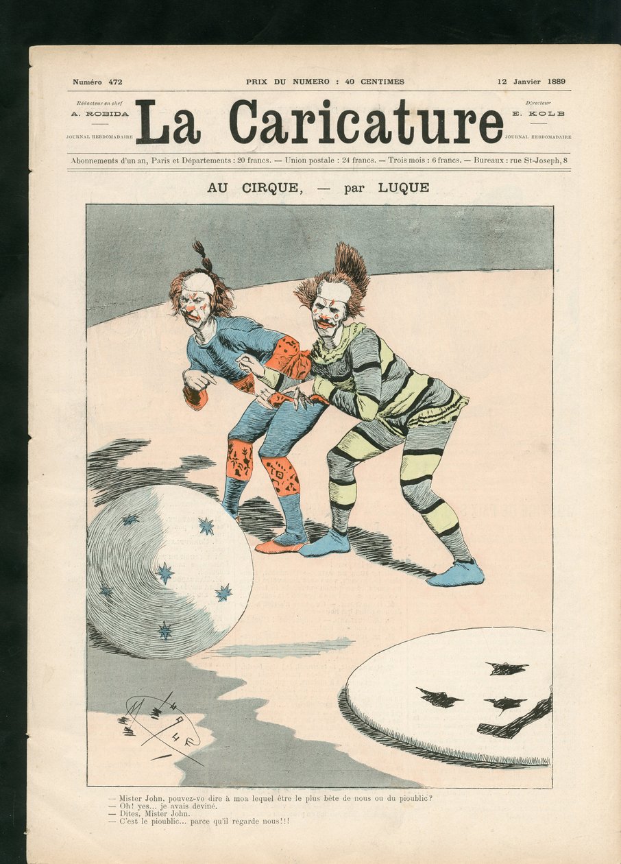 Sarjakuva (1880) tekijältä Manuel Luque