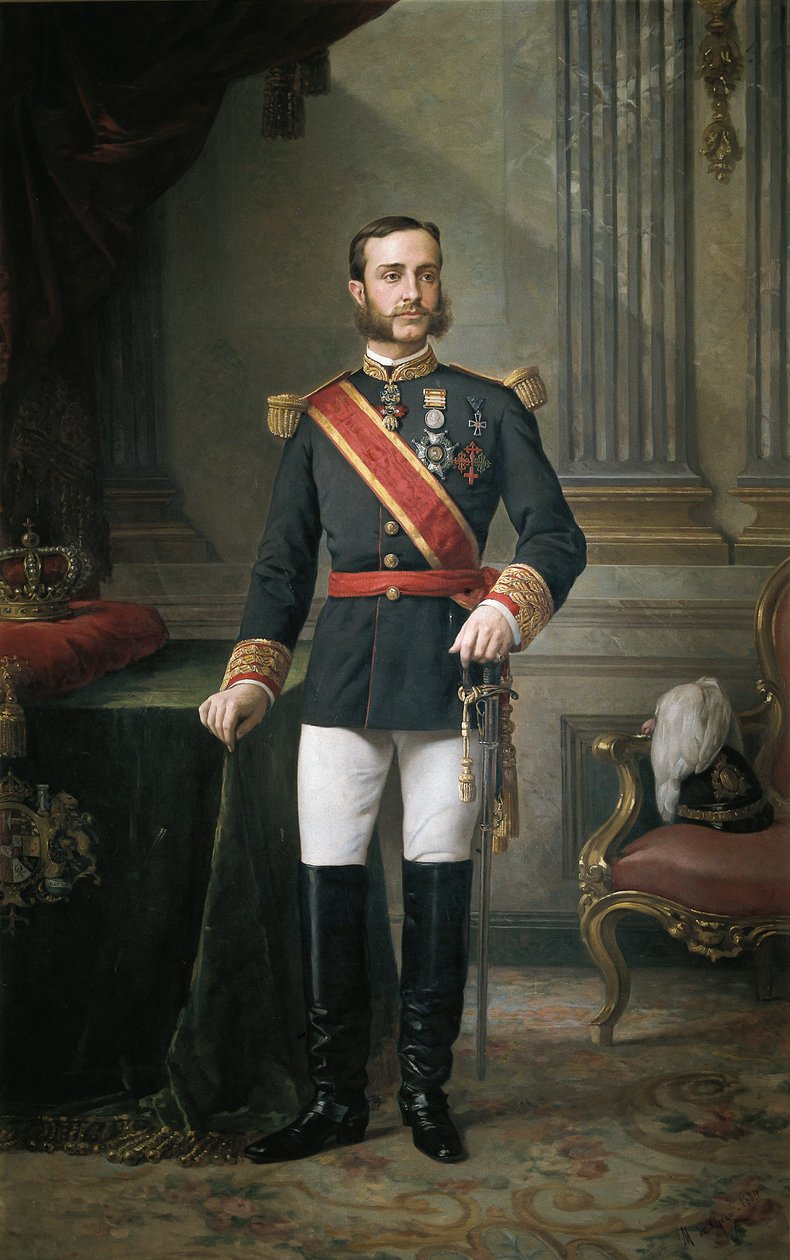 Alfonso XII:n muotokuva (Alfonso XII tekijältä Manuel Ojeda y Siles
