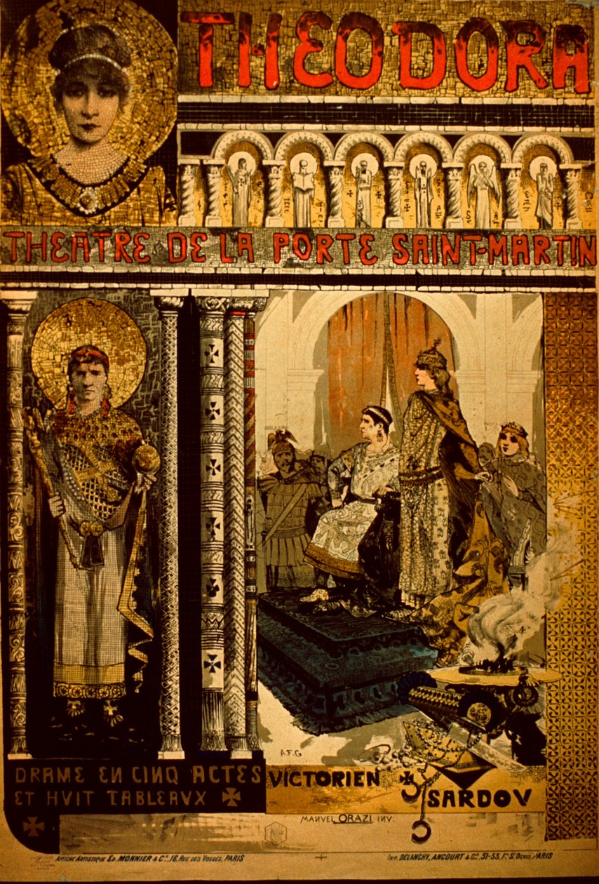 Theater De La Porte Saint Martin -juliste tekijältä Manuel Orazi