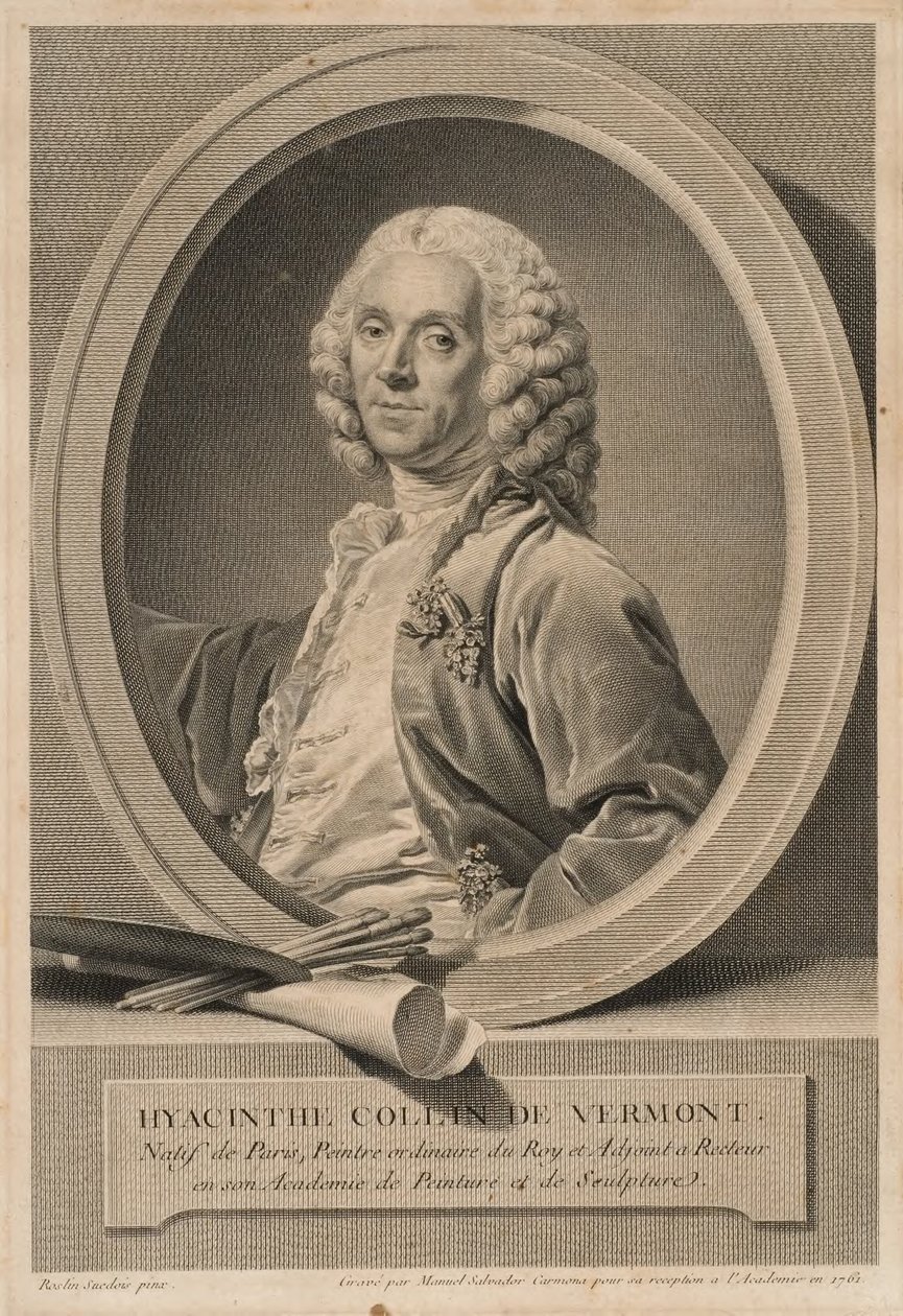 Hyacinthe Collin de Vermont, 1693-1761, taidemaalari ja akatemian jäsen tekijältä Manuel Salvador Carmona