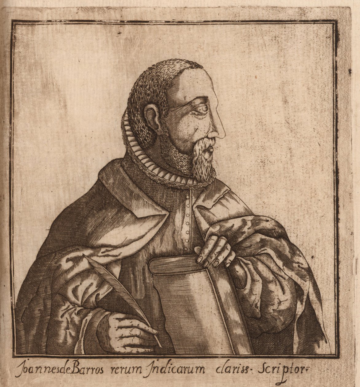 João de Barrosin muotokuva 1496-1570, 1624. tekijältä Manuel Severim de Faria