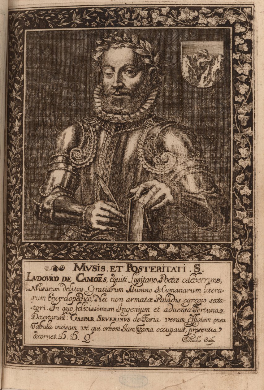 Runoilija Luís Vaz de Camõesin muotokuva n. 1524-1580, 1624. tekijältä Manuel Severim de Faria