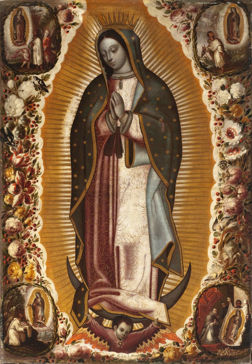 Guadalupen neitsyt (Virgen de Guadalupe) tekijältä Manuel de Arellano