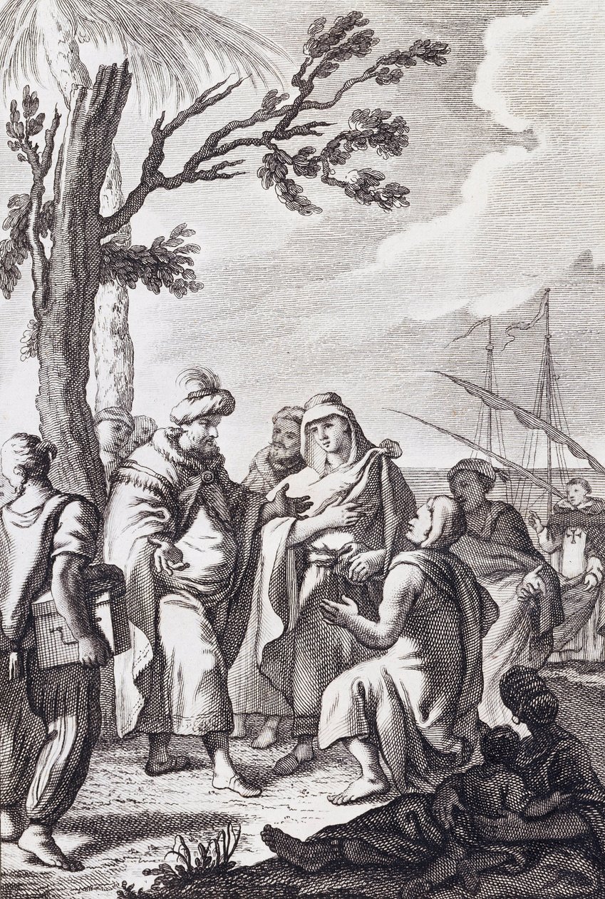Kuvitus Miguel de Cervantesin "Algerin sopimukselle". tekijältä Manuel de la Cruz y Cano