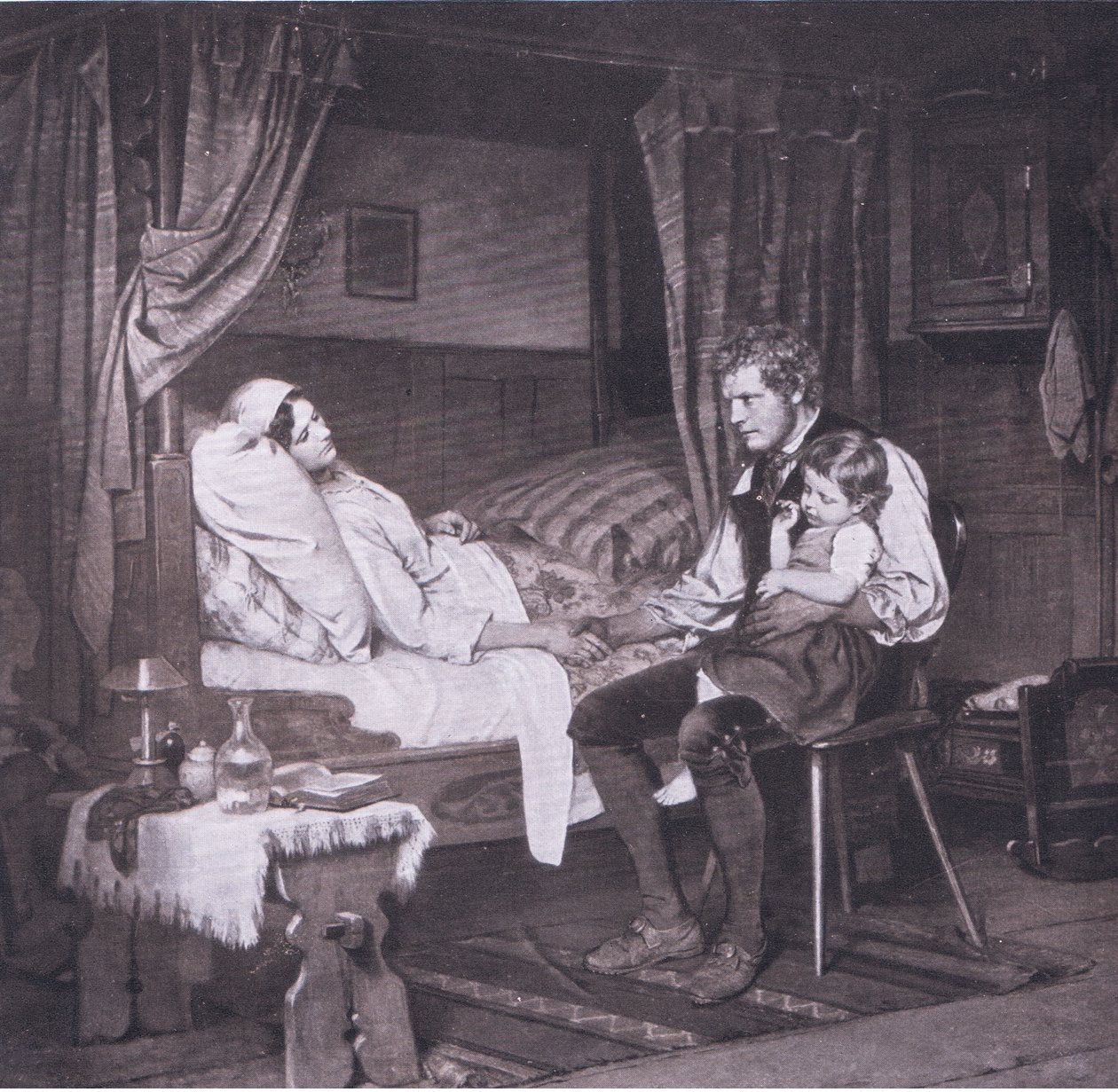 Äidin sairaus, Bibbys Annual, 1916-1917 tekijältä Marc Louis Benjamin Vautier