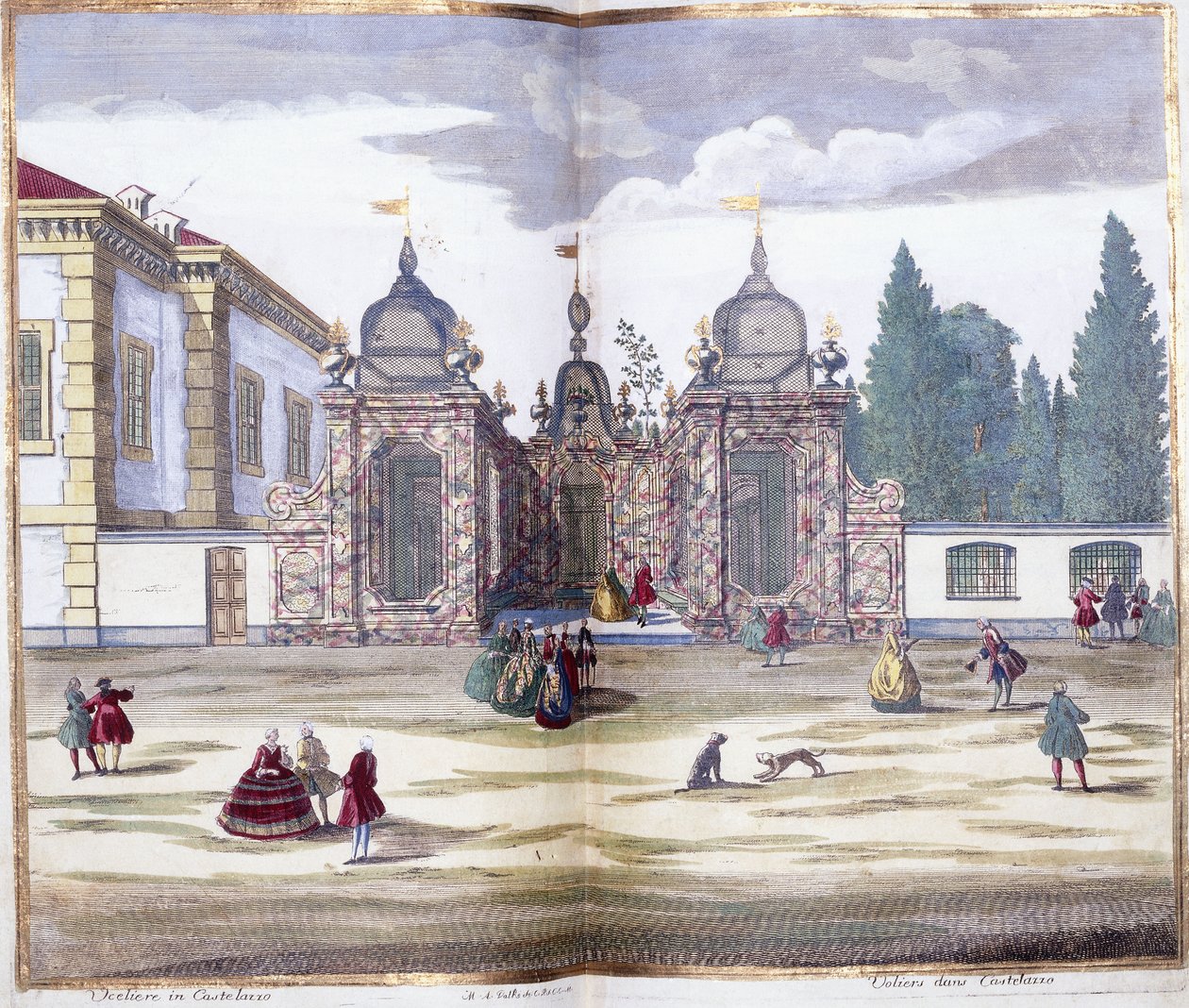 Lintumaja Castellazossa, 1743 tekijältä MarcAntonio dal Re