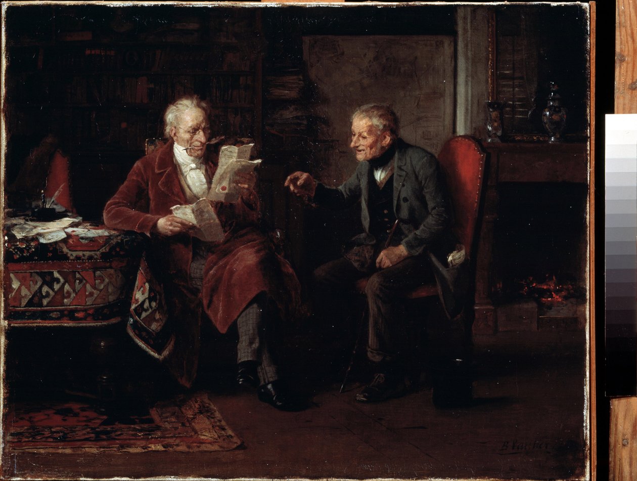 Asianajajan toimistossa. Marc Louis Benjamin Vautier l