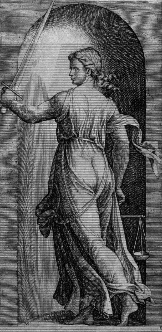 Oikeudenmukaisuus tekijältä Marcantonio Raimondi