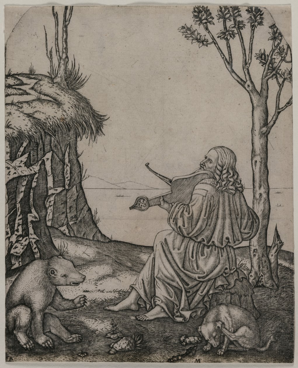 Orpheus hurmaamassa eläimiä tekijältä Marcantonio Raimondi