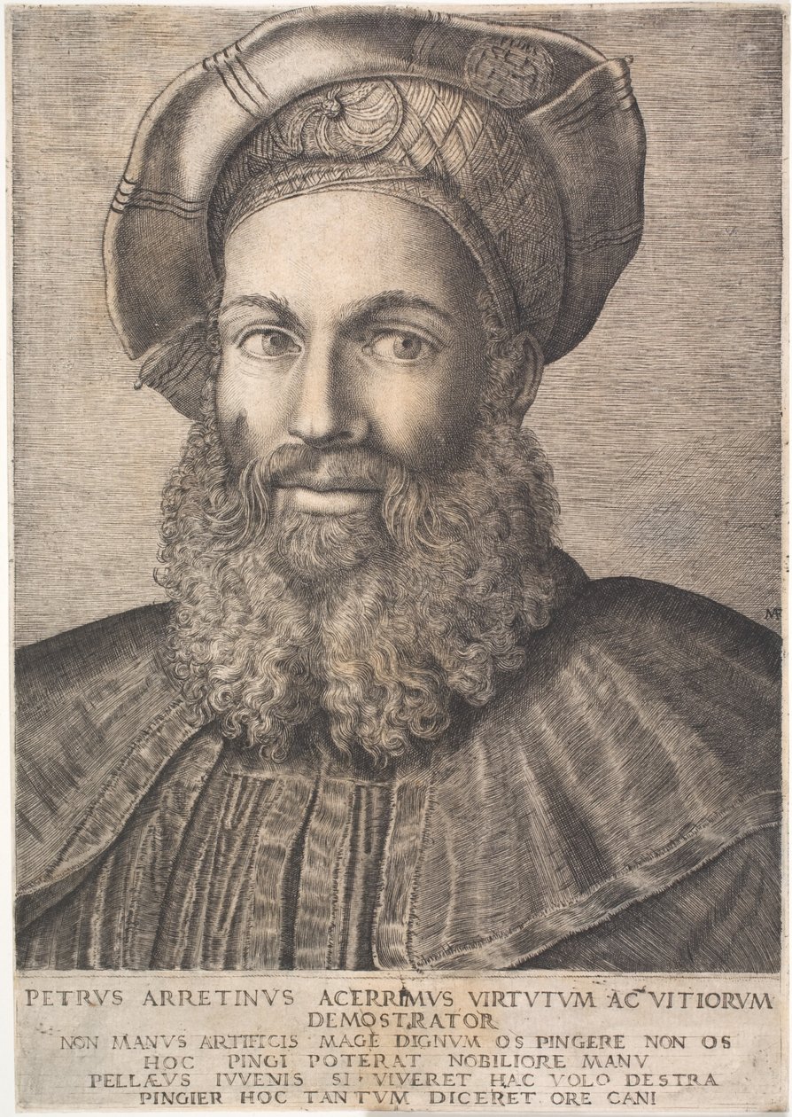 Pietro Aretino tekijältä Marcantonio Raimondi