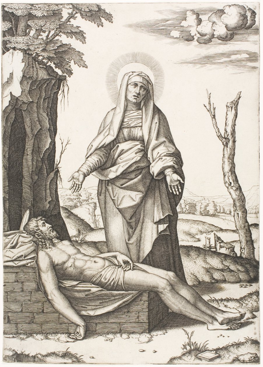 Pieta tekijältä Marcantonio Raimondi