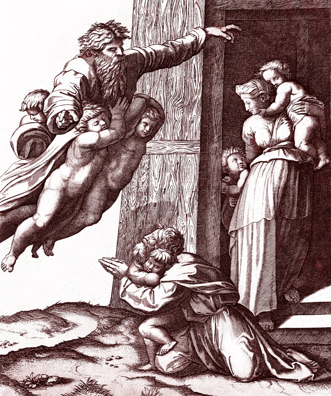 Abrahamin kutsumus tekijältä Marcantonio Raimondi
