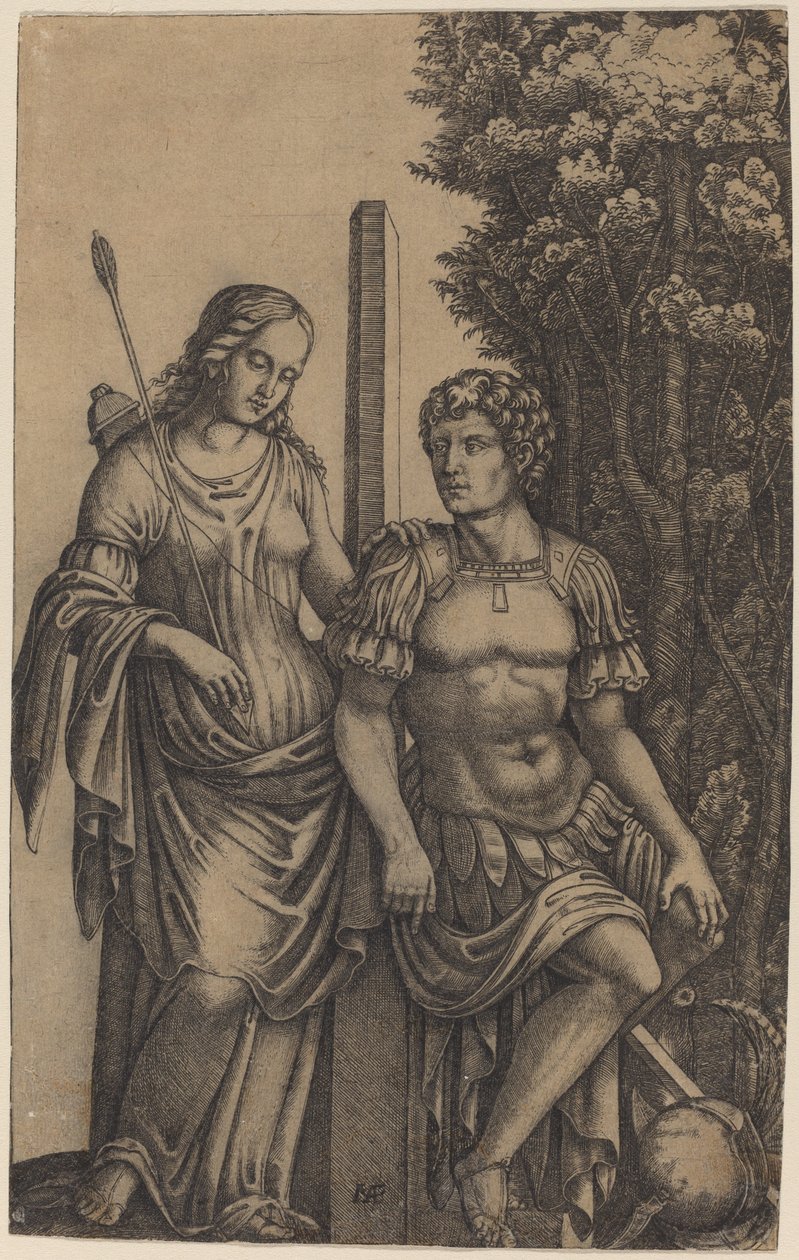 Venus ilmestyy Aenealle tekijältä Marcantonio Raimondi