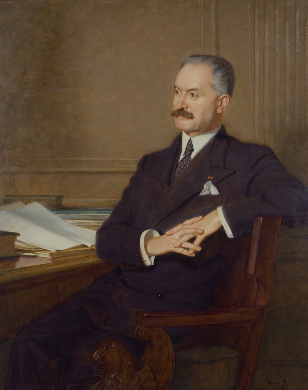 Albert Lebrunin (1871-1950) muotokuva 1933 tekijältä Marcel Andre Baschet