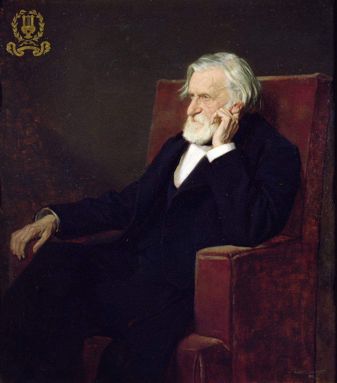 Ambroise Thomasin (1811-96) muotokuva 1895 tekijältä Marcel Andre Baschet