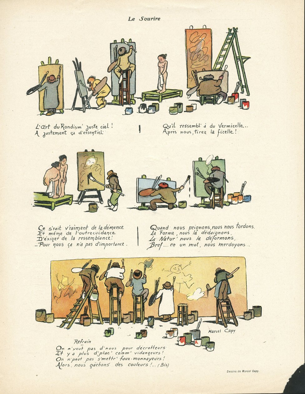 Kuvitus Marcel Capy (1865-1941) Le Smile, nro 12, 20.03.13 - Rondismin taide 