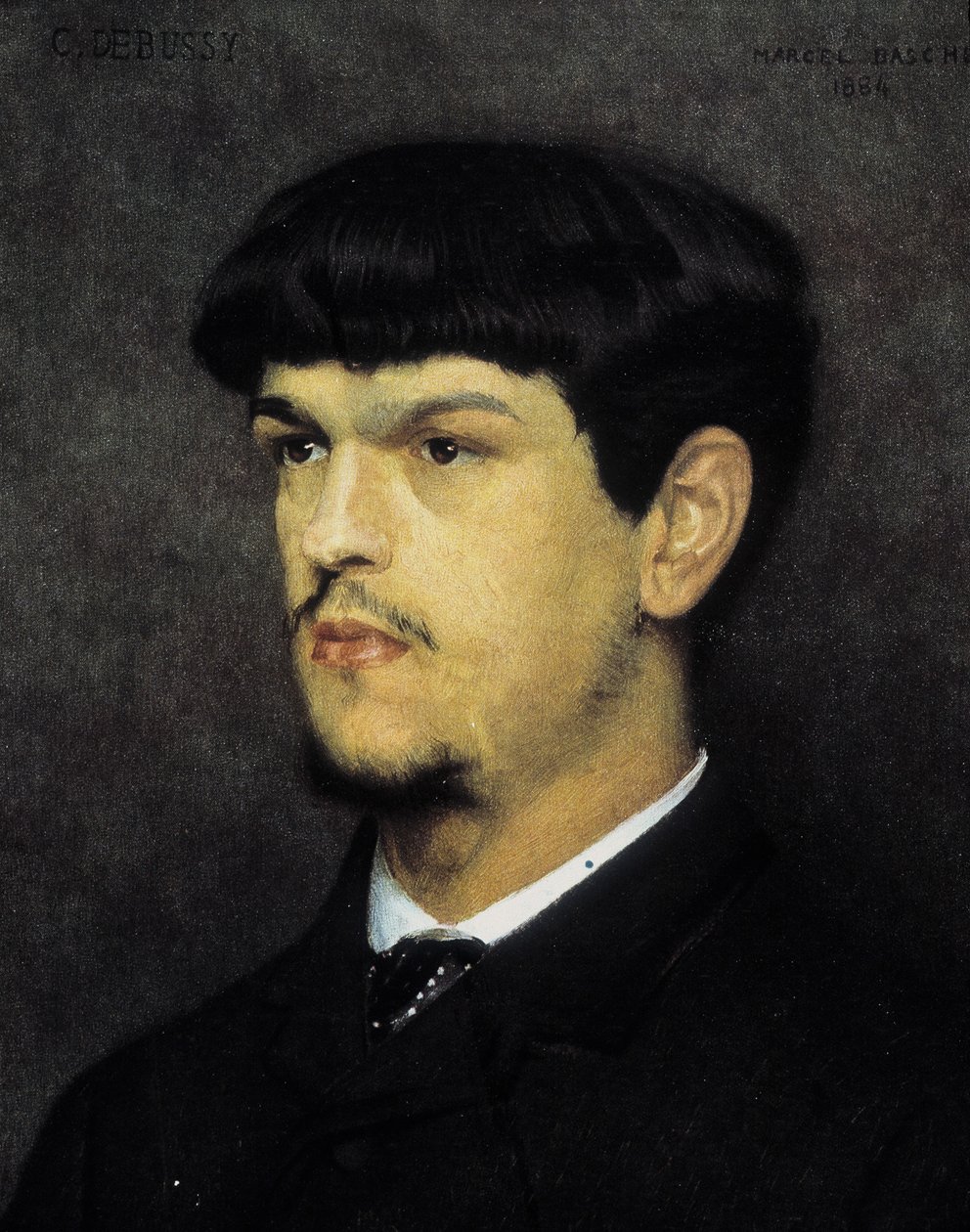 Marcel Andre Baschet (1862-1941) Claude Debussyn muotokuva tekijältä Marcel Andre Baschet