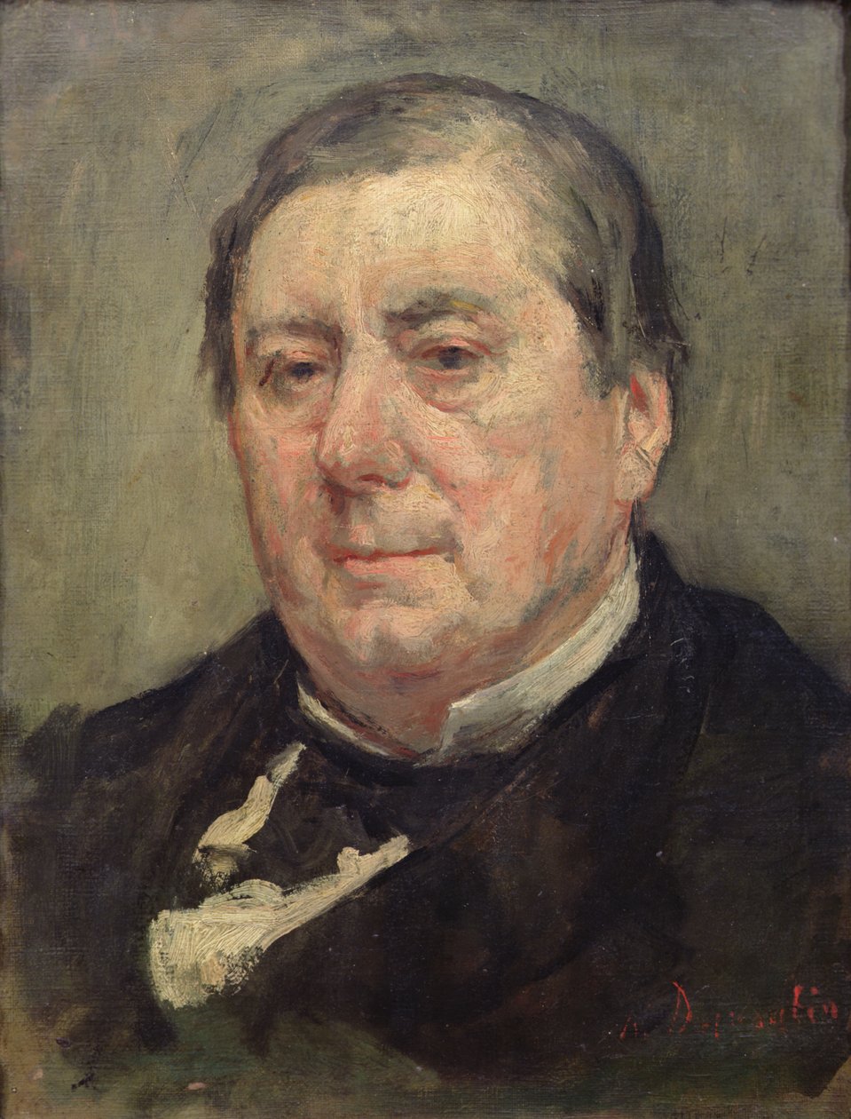 Eugene Labichen (1815-1888) muotokuva (maalaus) tekijältä Marcellin Gilbert Desboutin