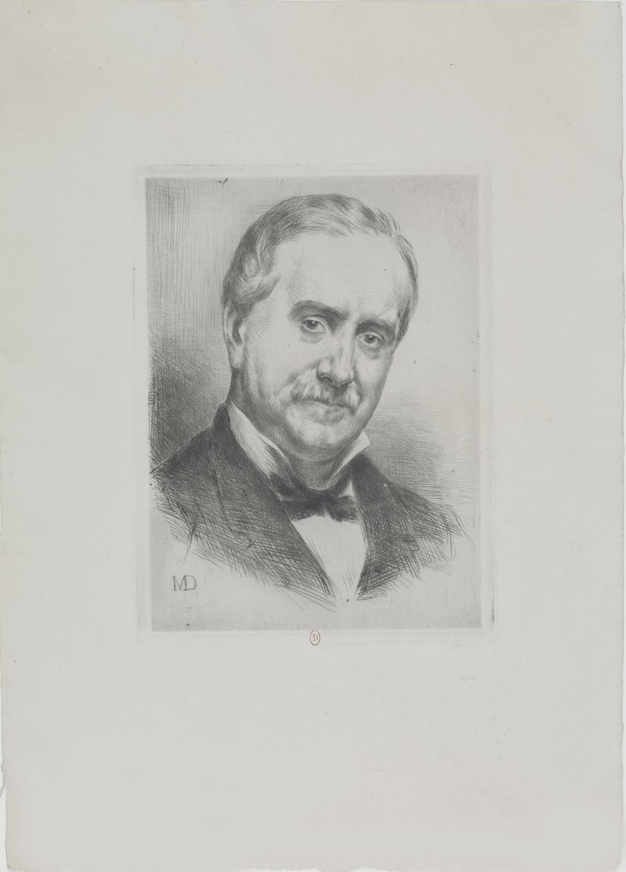 Paul Durand-Ruelin muotokuva 1831-1922, 1882. tekijältä Marcellin Gilbert Desboutin