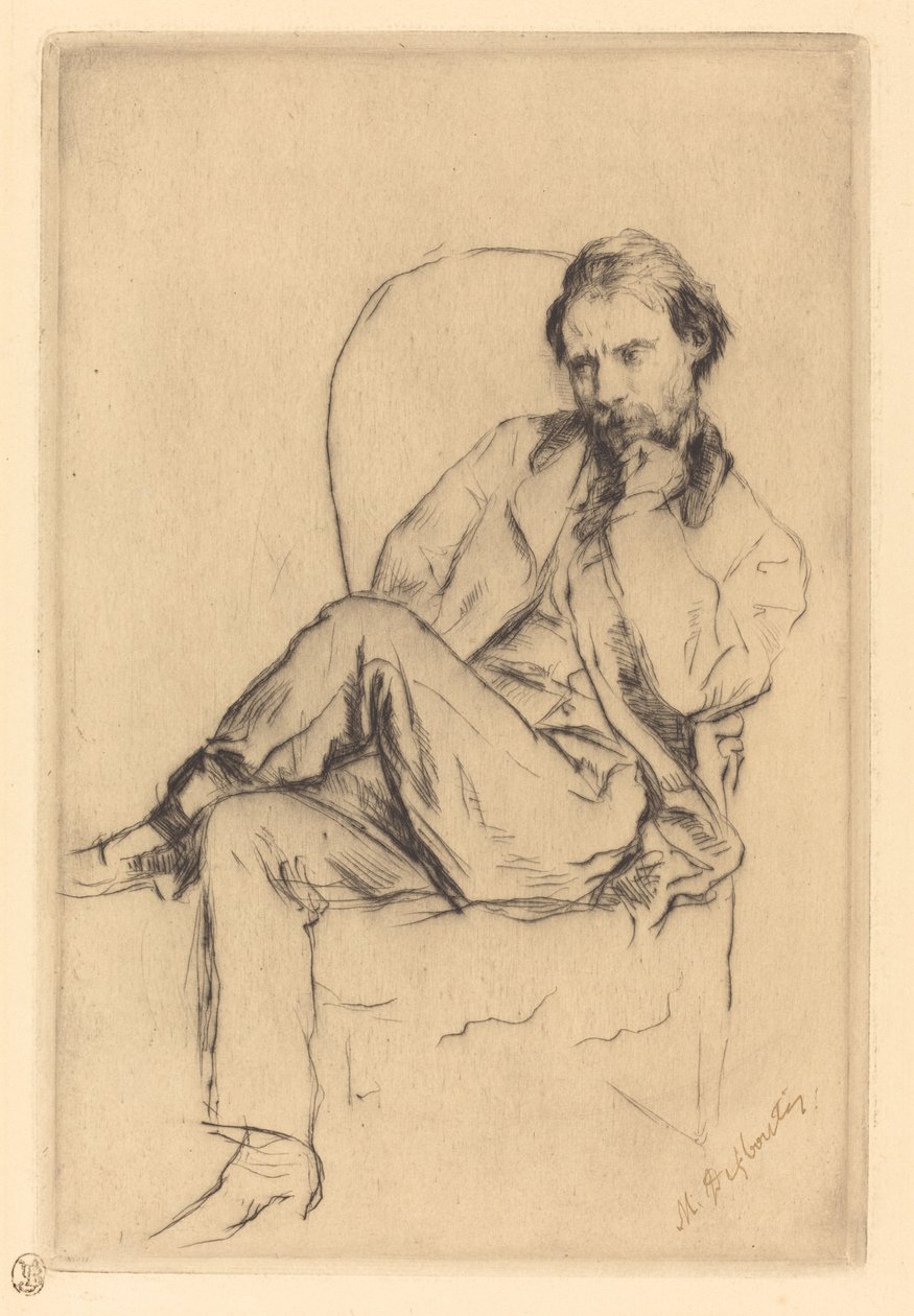 Renoir istuu tekijältä Marcellin Gilbert Desboutin