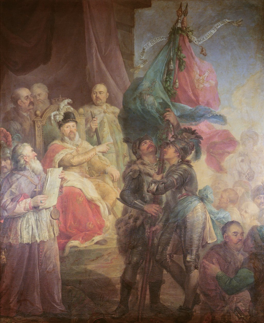 Huonekalut ja erilaiset esineet 1100- ja 1300-luvuilta tekijältä Marcello Bacciarelli