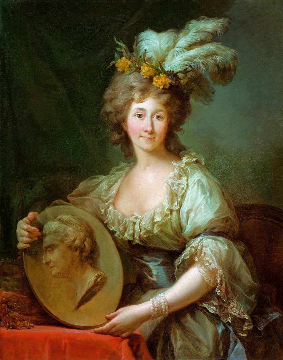 Puola: Kurlannin herttuattaren Anna Karolina Dorothea Bironin muotokuva Kurlannin prinsessan Anna Charlotta Dorothea Bironin muotokuva. tekijältä Marcello Bacciarelli