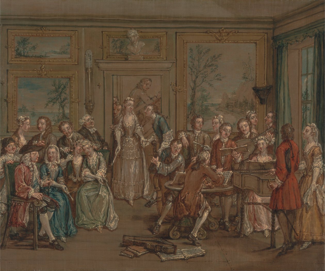 Musiikillinen keskustelu tekijältä Marcellus Laroon the Younger
