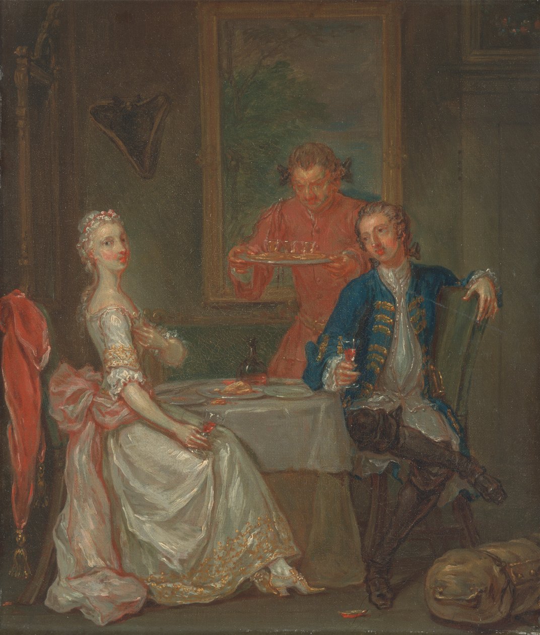 Illallinen keskustelu tekijältä Marcellus Laroon the Younger