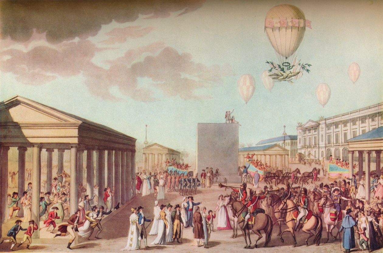 "Fete Du Sacre ja heidän keisarillisten majesteettiensa kruunajaiset", c1804 tekijältä Marchand