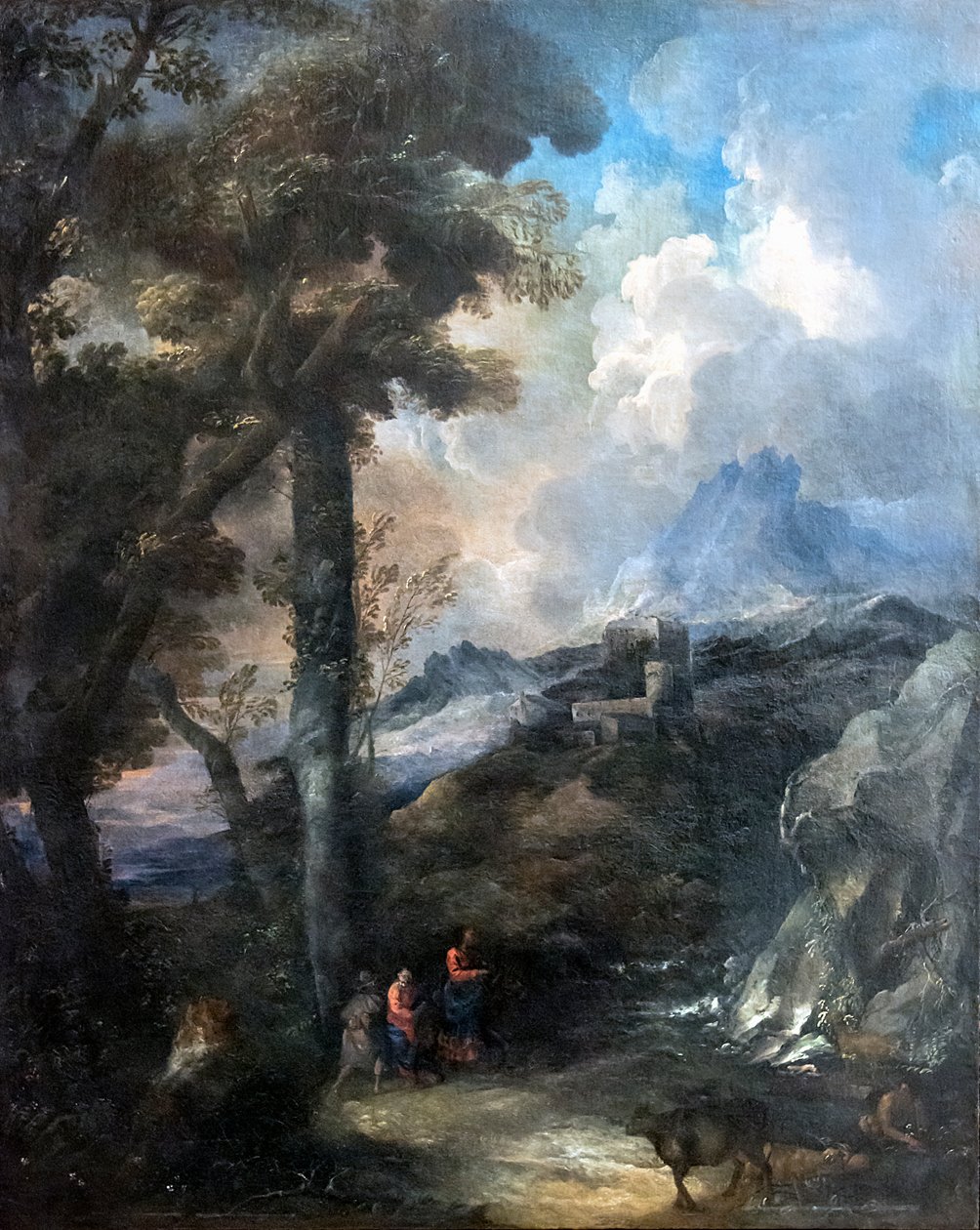 Accademia - Paesaggio con viandanti tekijältä Marco Ricci