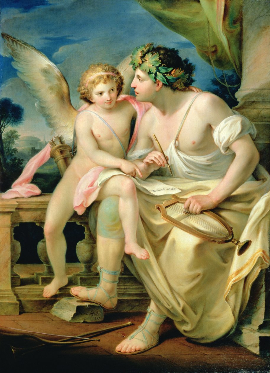 Runoilijan inspiraatio, 1785 tekijältä Marco Rossi