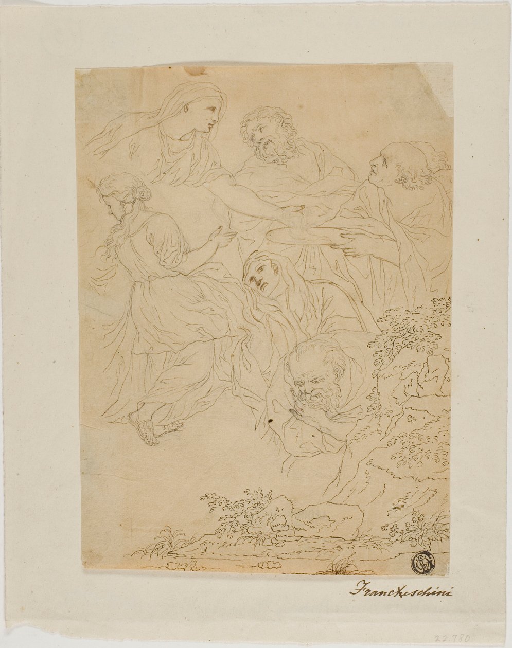 Figuuriluonnoksia, Maisema tekijältä Marcantonio Franceschini