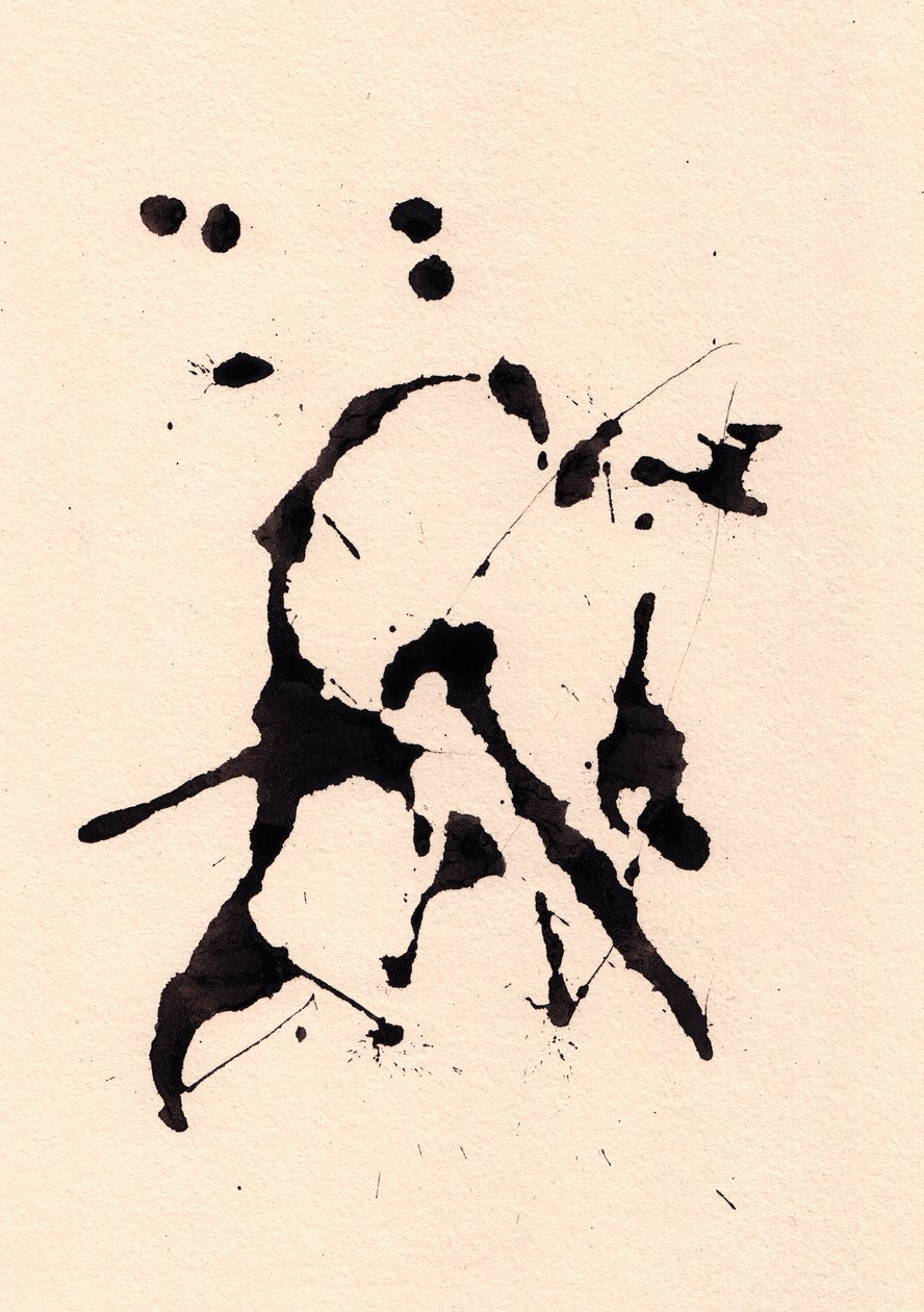 Blot, 2018 (muste paperille) tekijältä Marco Campedelli