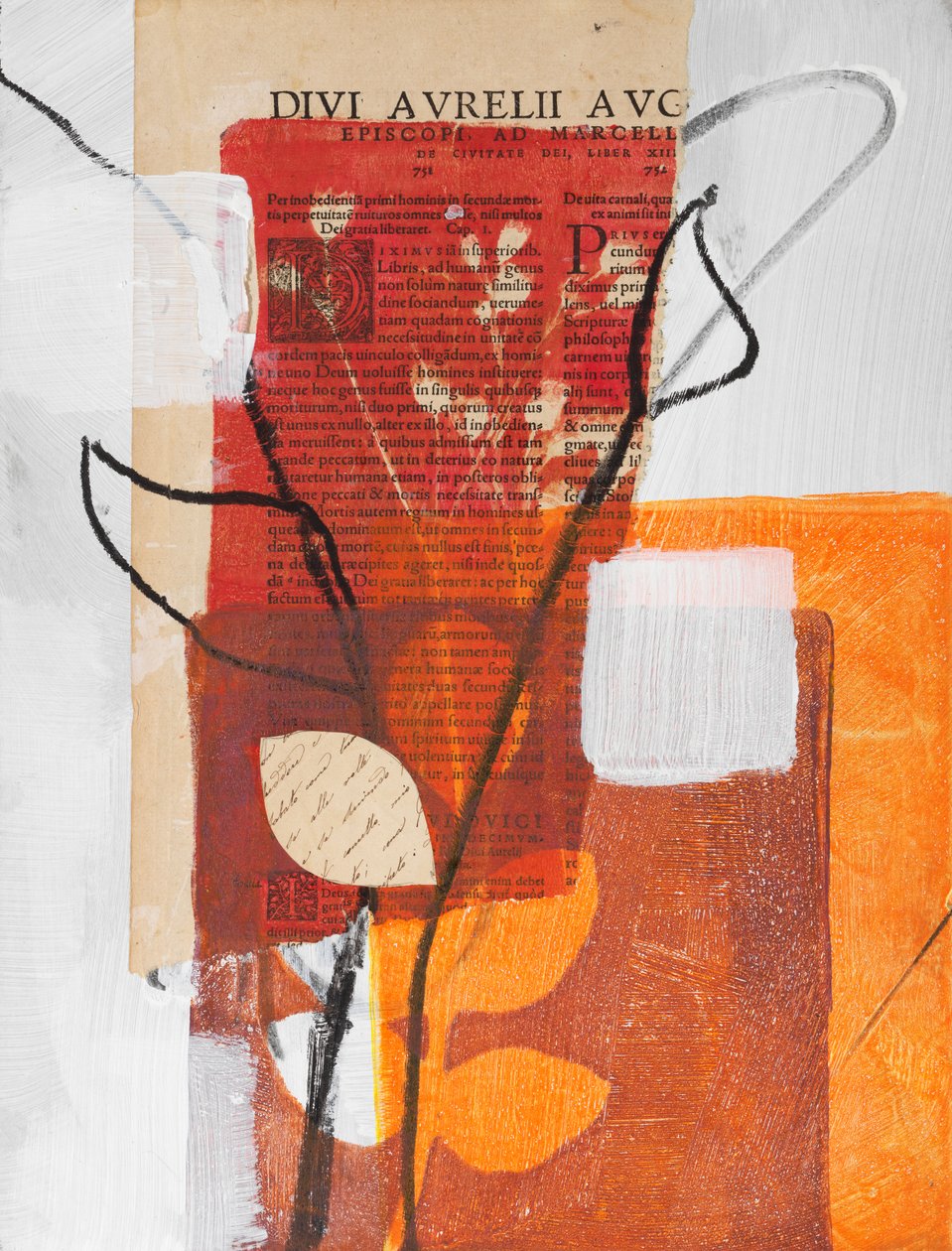Collage with Calla, 2024 (sekatekniikka) tekijältä Marco Campedelli