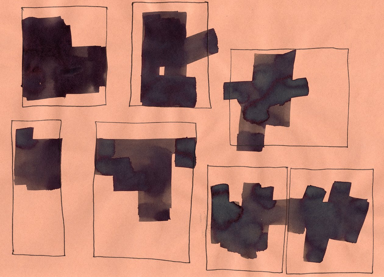 Nimetön, 2014 (grafiitti ja muste paperille) tekijältä Marco Campedelli