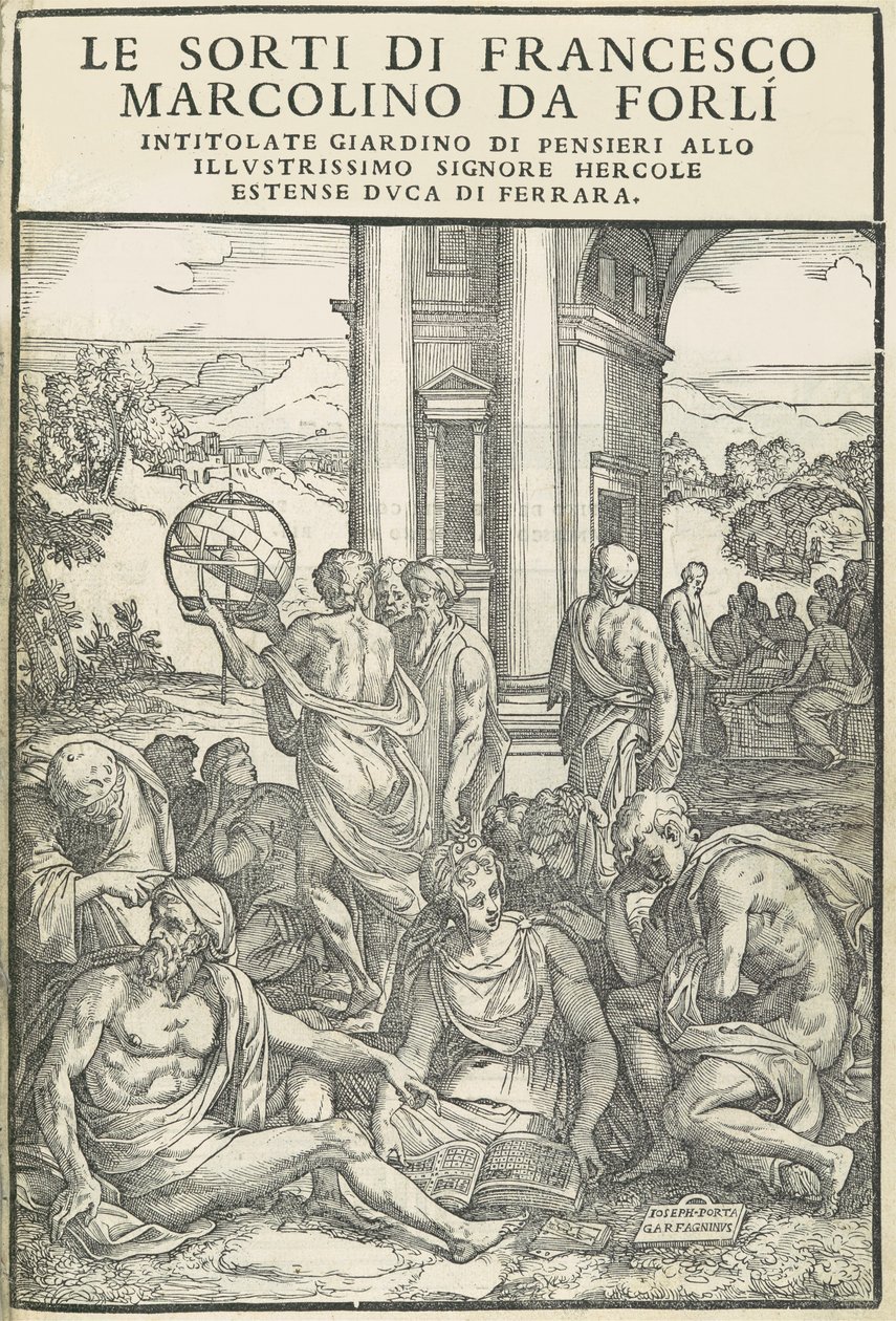 Le Sorti...niminen ajatusten puutarha, lokakuu 1540. Tekijät: Unknown, Marco Dente. tekijältä Marco Dente
