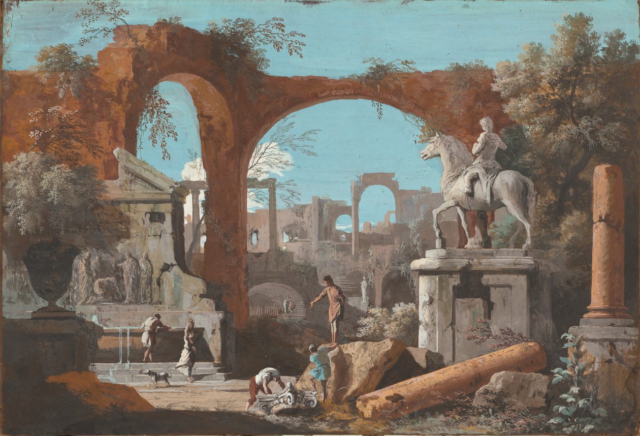 Capriccio Rooman raunioista tekijältä Marco Ricci