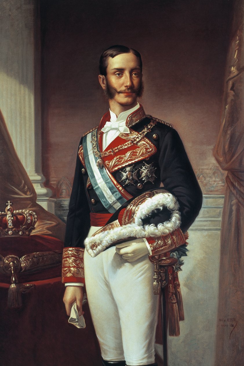 Alfonso XII:n muotokuva (Madrid tekijältä Marcos Giraldez de Acosta