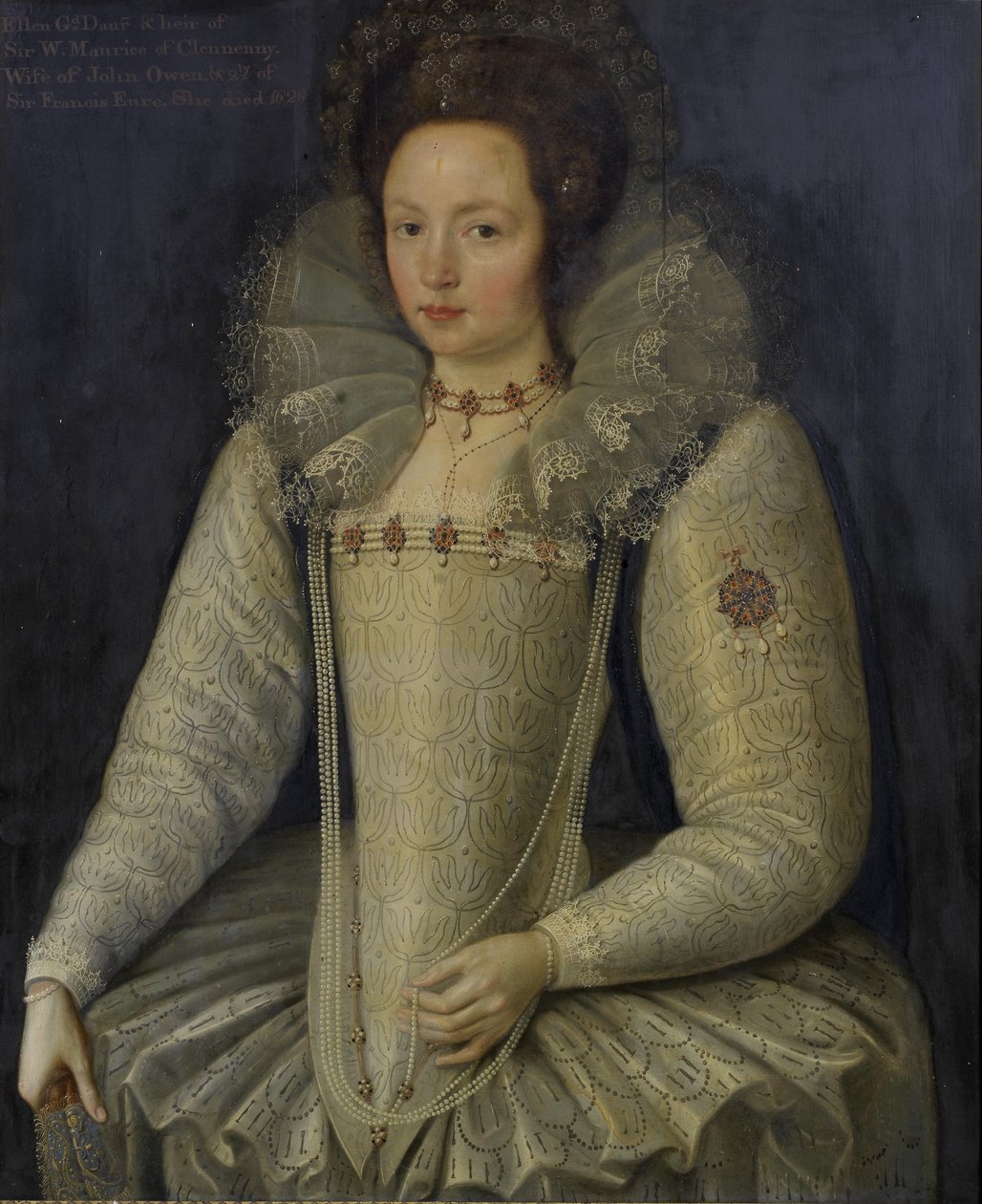 Ellenin tai Ellin Mauricen (1578-1626) muotokuva tekijältä Marcus Garret Gheeraerts the Younger