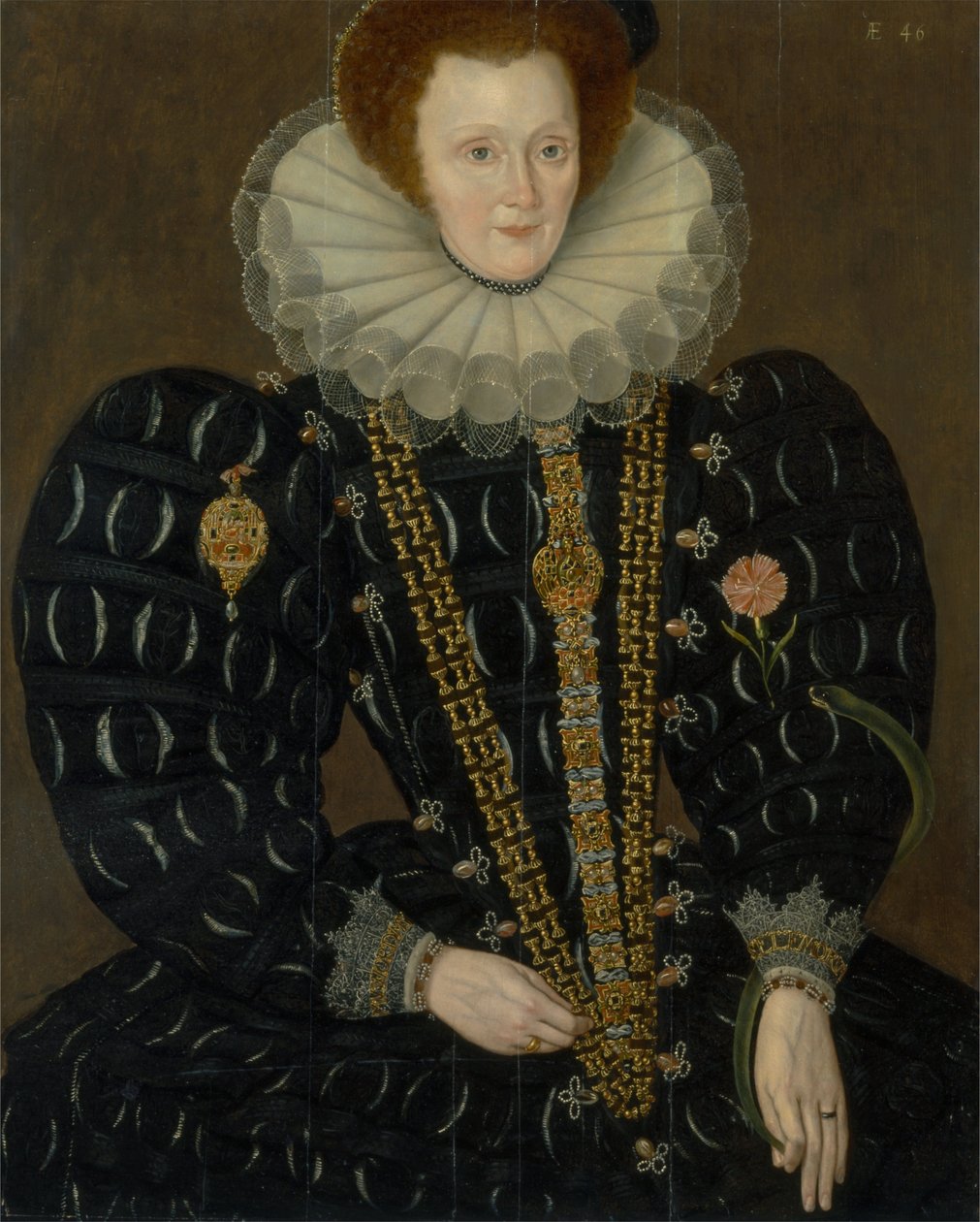 Nainen nimeltä Lady Elizabeth Knightley tekijältä Marcus Garret Gheeraerts the Younger