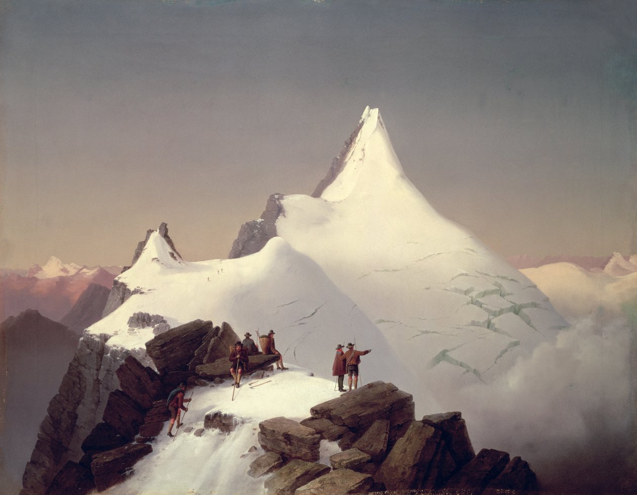Näkymä Grossglockner-vuorelle (Suuri kellonsoittaja) tekijältä Marcus Pernhart