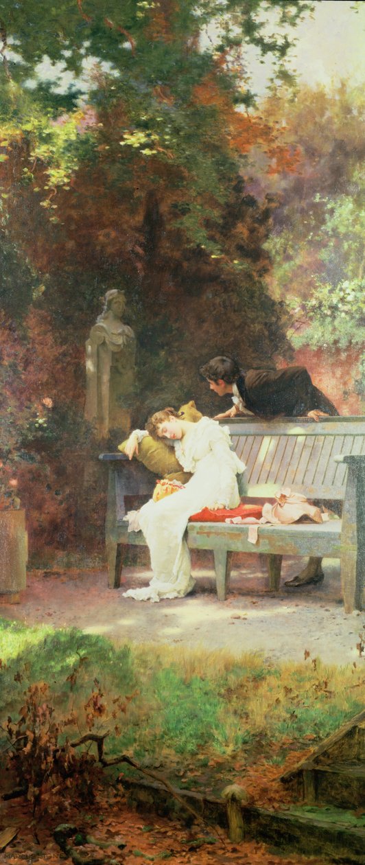 Varastettu suudelma, 1894 tekijältä Marcus Stone